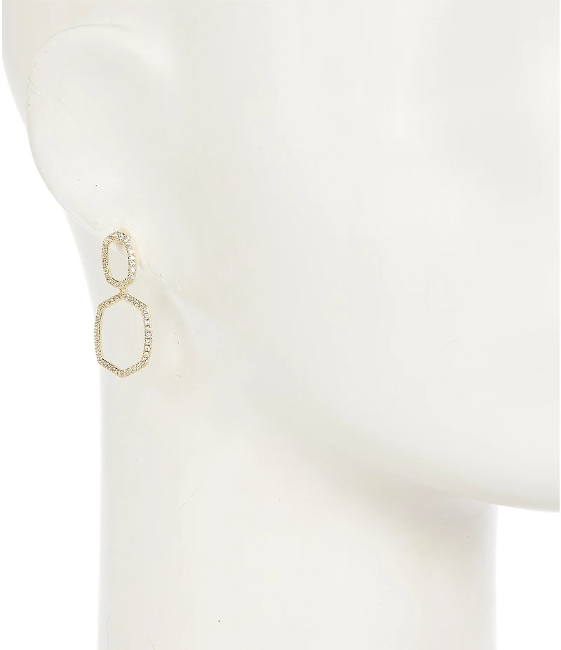 Kendra Scott Daphne Pave Open Frame Drop Earrings