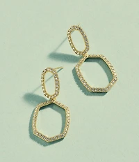 Kendra Scott Daphne Pave Open Frame Drop Earrings