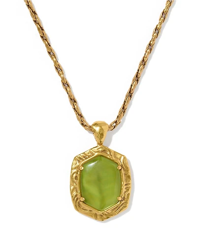 Kendra Scott Daphne Tiger Striped Safari Vintage Long Pendant Necklace