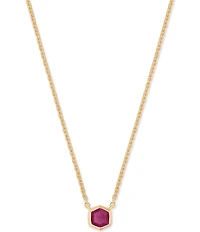 Kendra Scott Davie Pave 14K Gold Short Pendant Necklace