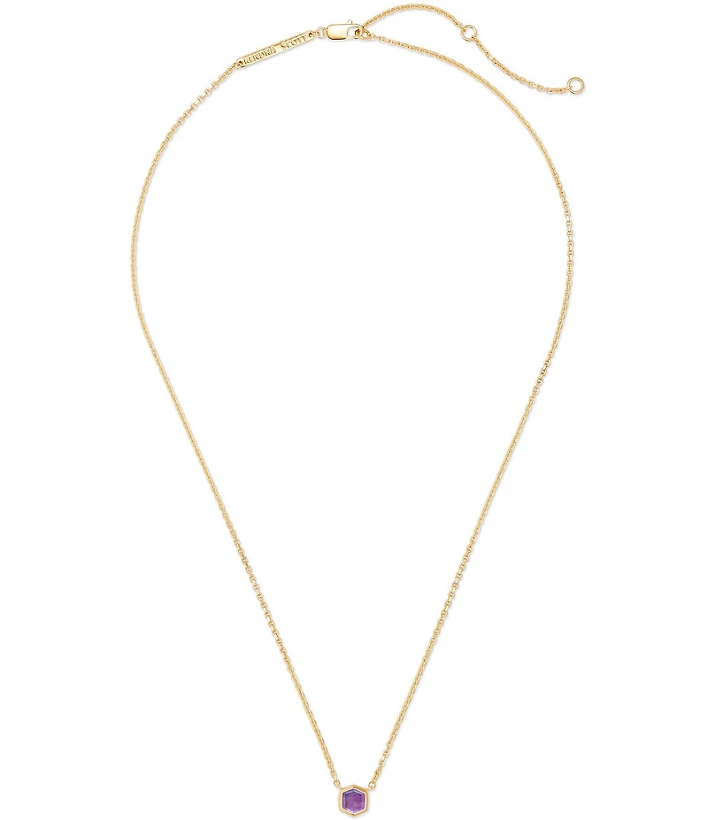 Kendra Scott Davie Pave 14K Gold Short Pendant Necklace