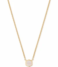 Kendra Scott Davie Pave 14K Gold Short Pendant Necklace