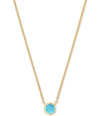 Kendra Scott Davie Pave 14K Gold Short Pendant Necklace