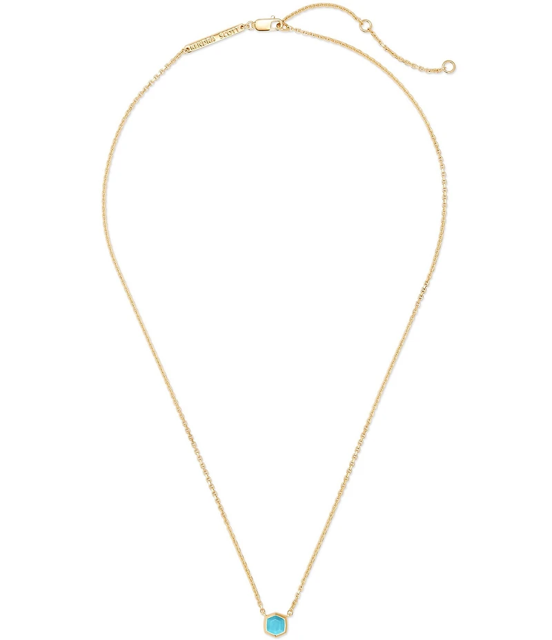 Kendra Scott Davie Pave 14K Gold Short Pendant Necklace