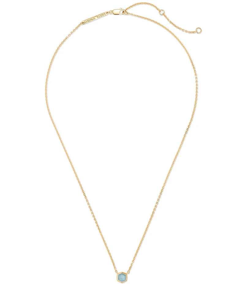 Kendra Scott Davie Pave 14K Gold Short Pendant Necklace