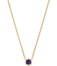 Kendra Scott Davie Pave 14K Gold Short Pendant Necklace
