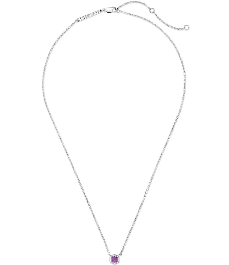 Kendra Scott Davie Pave Sterling Silver Short Pendant Necklace