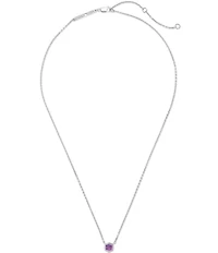 Kendra Scott Davie Pave Sterling Silver Short Pendant Necklace