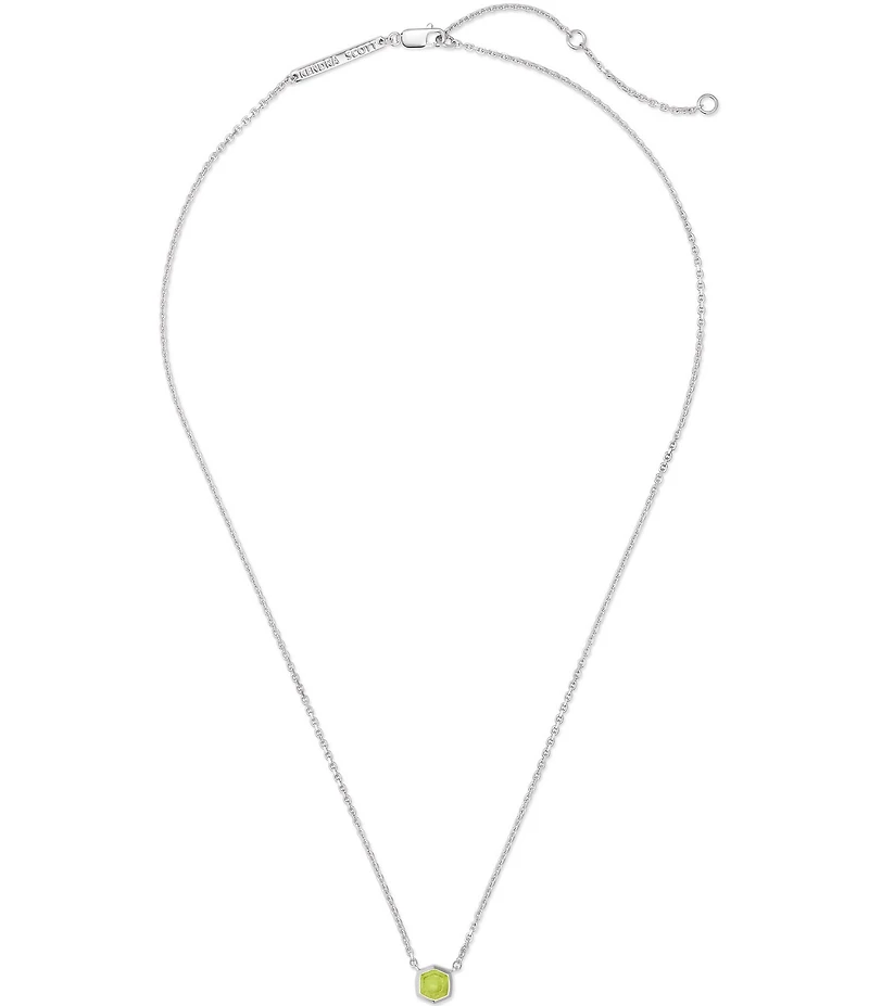 Kendra Scott Davie Pave Sterling Silver Short Pendant Necklace