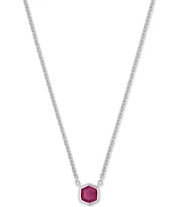 Kendra Scott Davie Pave Sterling Silver Short Pendant Necklace