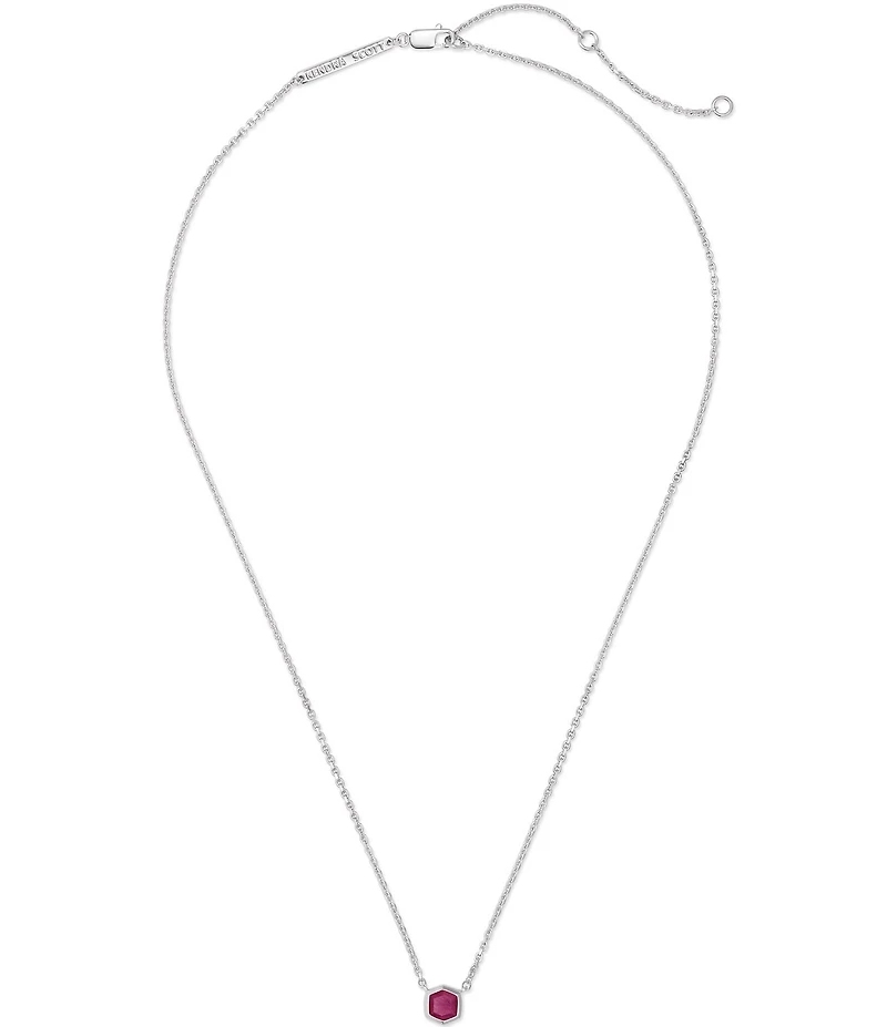 Kendra Scott Davie Pave Sterling Silver Short Pendant Necklace