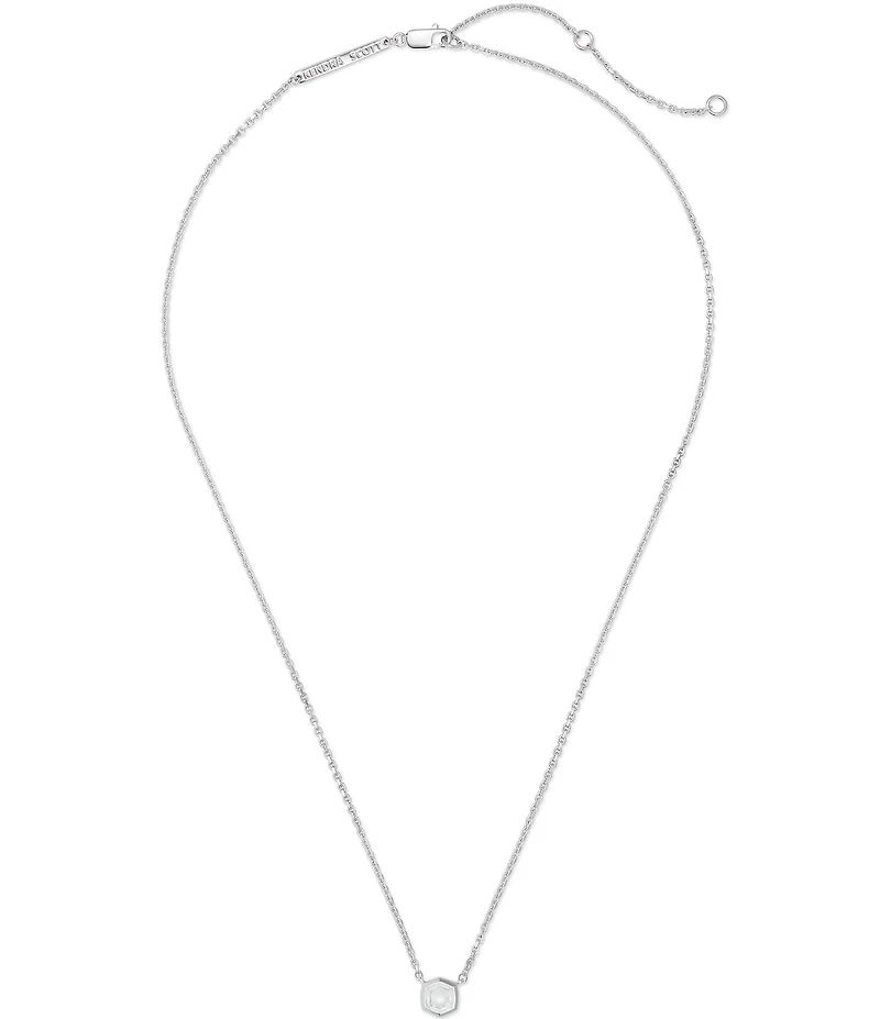 Kendra Scott Davie Pave Sterling Silver Short Pendant Necklace