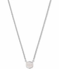 Kendra Scott Davie Pave Sterling Silver Short Pendant Necklace