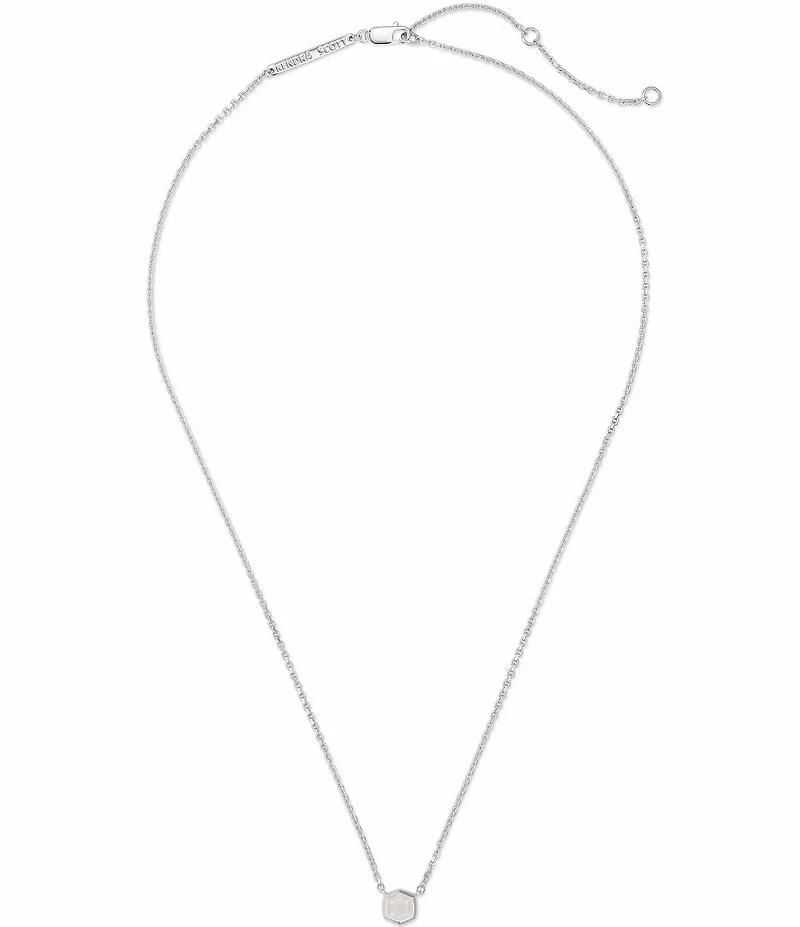 Kendra Scott Davie Pave Sterling Silver Short Pendant Necklace