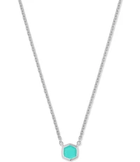 Kendra Scott Davie Pave Sterling Silver Short Pendant Necklace