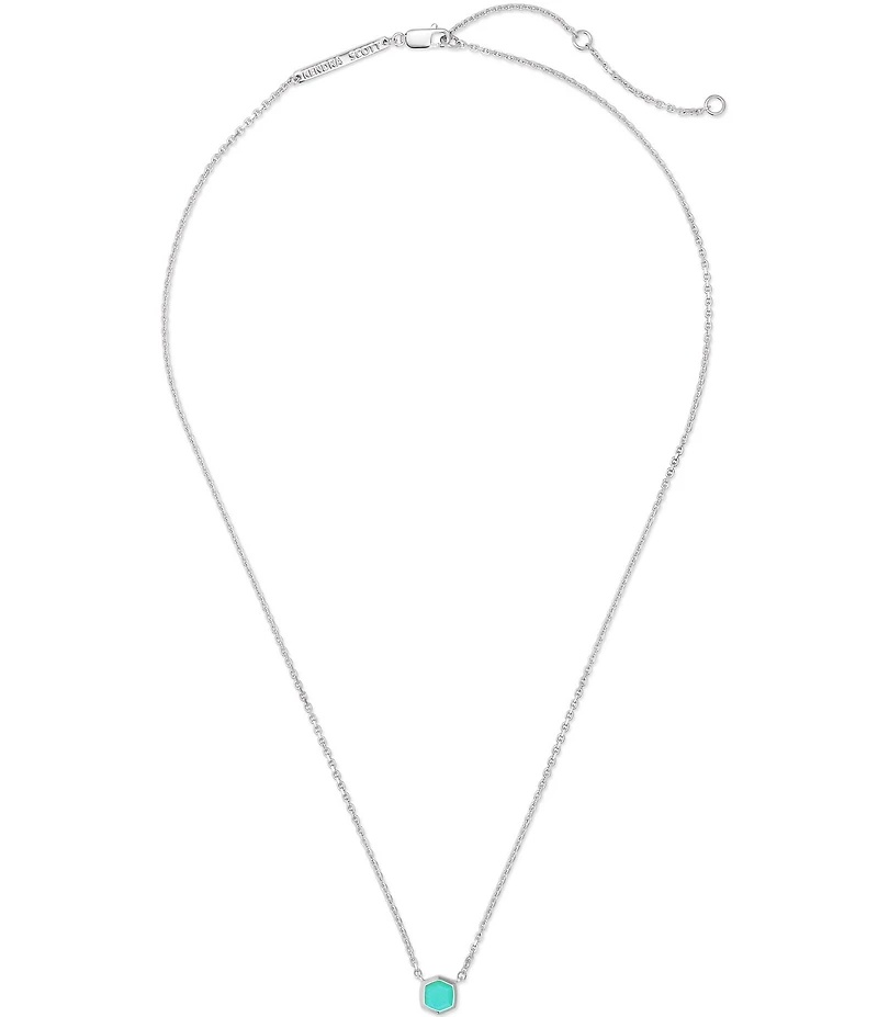 Kendra Scott Davie Pave Sterling Silver Short Pendant Necklace
