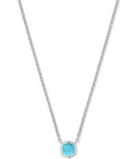 Kendra Scott Davie Pave Sterling Silver Short Pendant Necklace