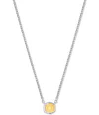Kendra Scott Davie Pave Sterling Silver Short Pendant Necklace
