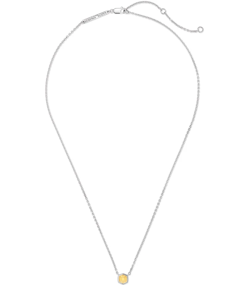 Kendra Scott Davie Pave Sterling Silver Short Pendant Necklace