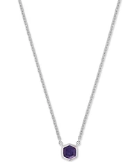 Kendra Scott Davie Pave Sterling Silver Short Pendant Necklace