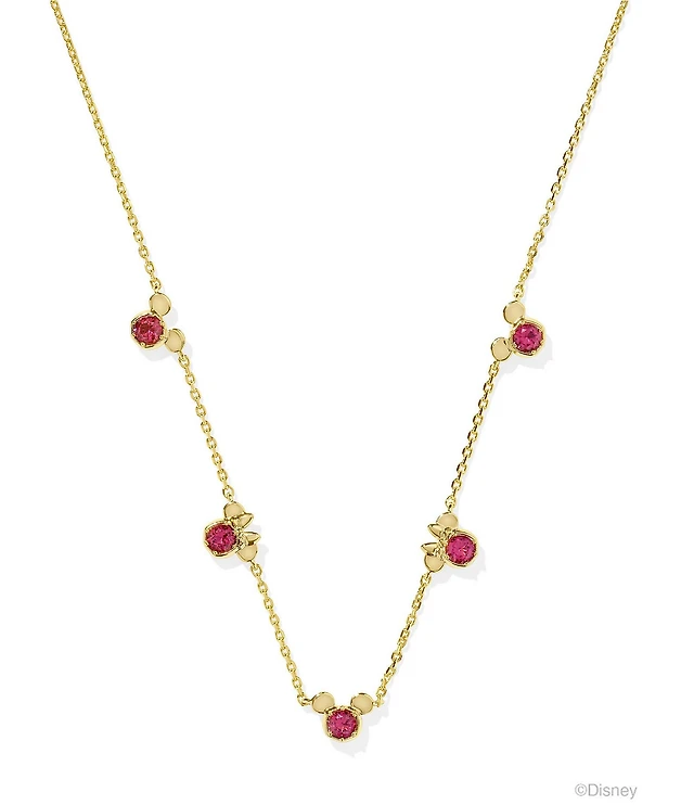 Kendra Scott Disney / Kendra Scott Gold Mickey Mouse & Minnie Mouse Strand Collar Necklace