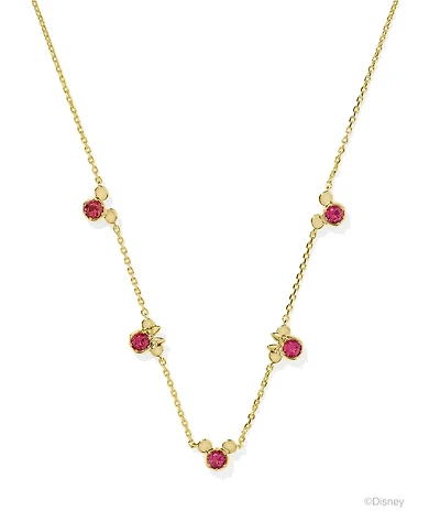 Kendra Scott Disney / Kendra Scott Gold Mickey Mouse & Minnie Mouse Strand Collar Necklace