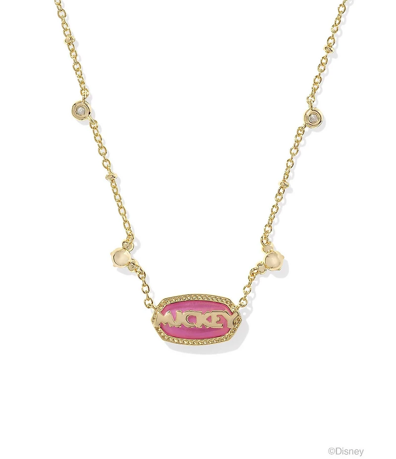Kendra Scott Disney / Kendra Scott Gold Mickey Mouse Elisa Short Pendant Necklace