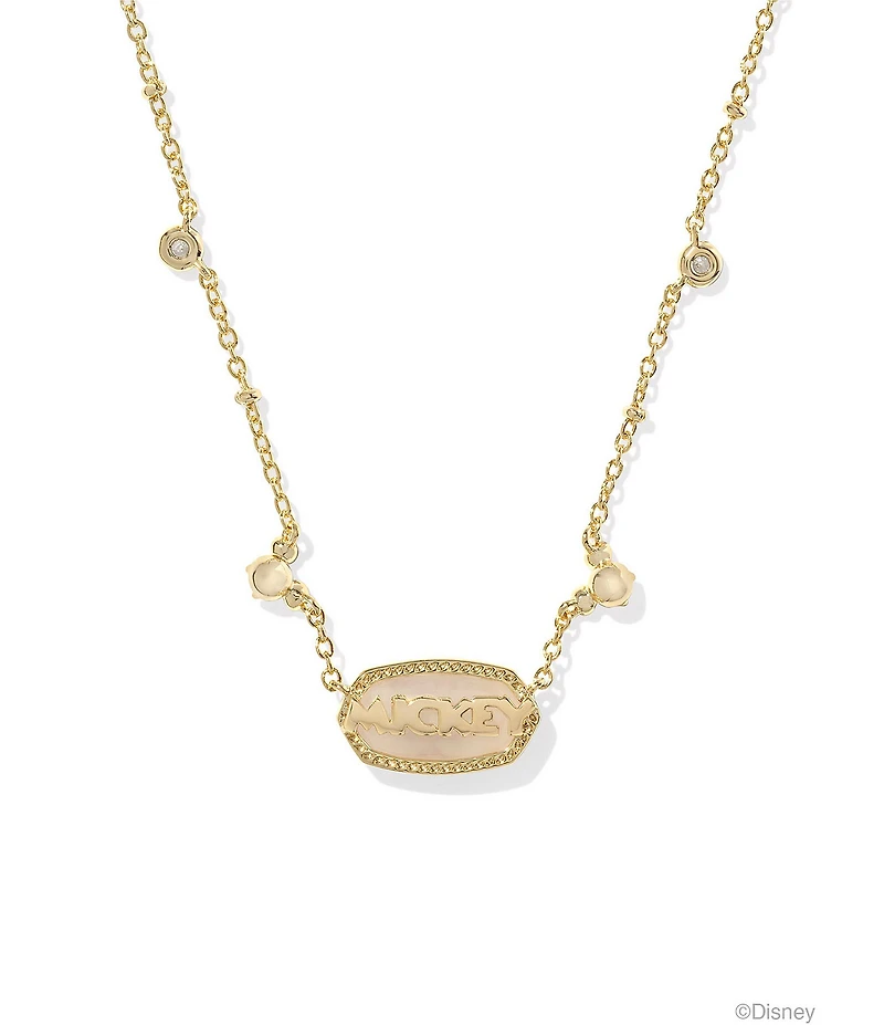 Kendra Scott Disney / Kendra Scott Gold Mickey Mouse Elisa Short Pendant Necklace