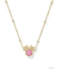 Kendra Scott Disney / Kendra Scott Gold Minnie Mouse Short Pendant Necklace