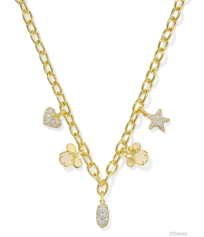 Kendra Scott x Disney Mickey Mouse & Minnie Mouse Chain Charm Necklace