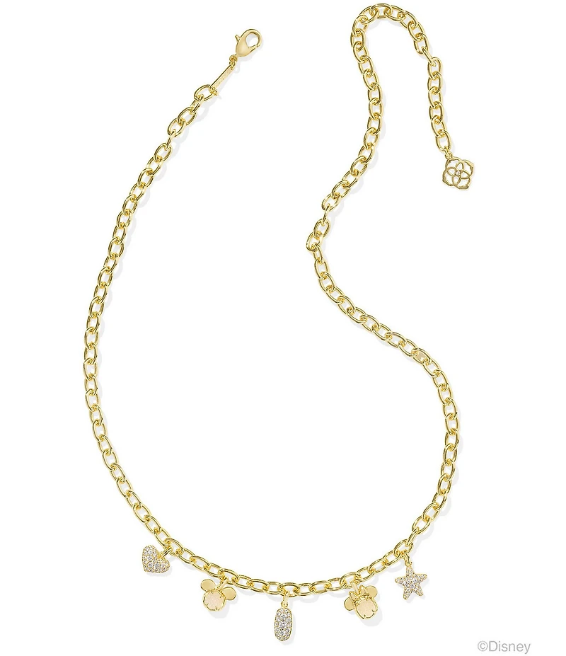 Kendra Scott x Disney Mickey Mouse & Minnie Mouse Chain Charm Necklace