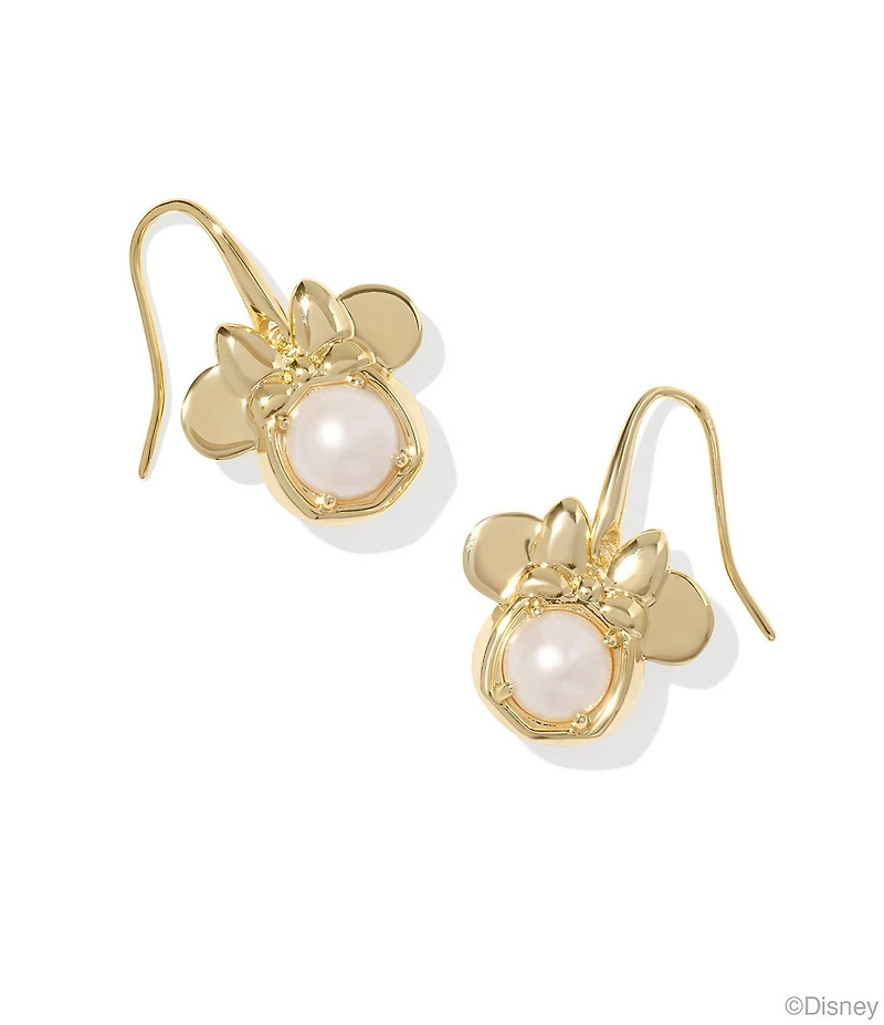 Kendra Scott Disney / Kendra Scott Silver Minnie Mouse Pearl Drop Earrings