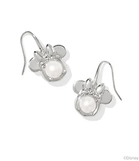 Kendra Scott Disney / Kendra Scott Silver Minnie Mouse Pearl Drop Earrings