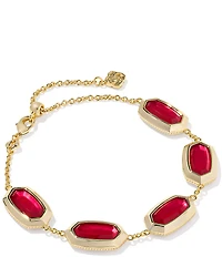 Kendra Scott Elaina Bezel Delicate Chain Line Bracelet