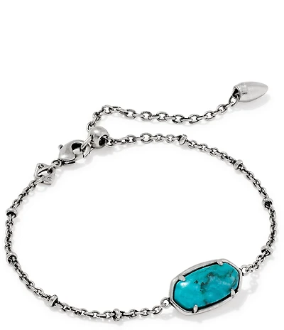 Kendra Scott Elaina Tiger Striped Safari Vintage Delicate Chain Bracelet