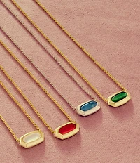 Kendra Scott Elisa Bezel Short Pendant Necklace