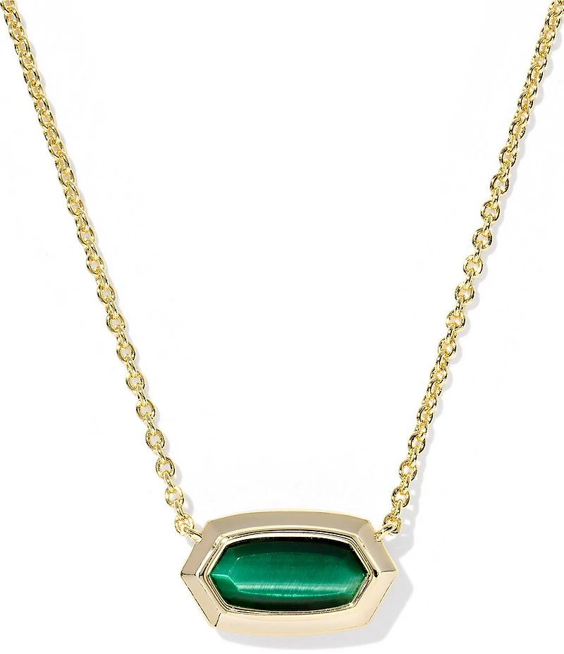 Kendra Scott Elisa Bezel Short Pendant Necklace