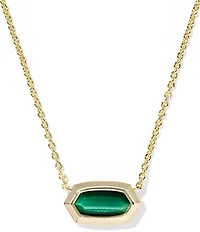 Kendra Scott Elisa Bezel Short Pendant Necklace