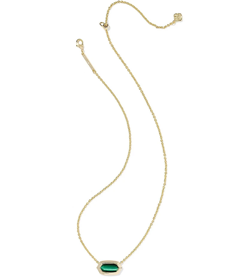 Kendra Scott Elisa Bezel Short Pendant Necklace