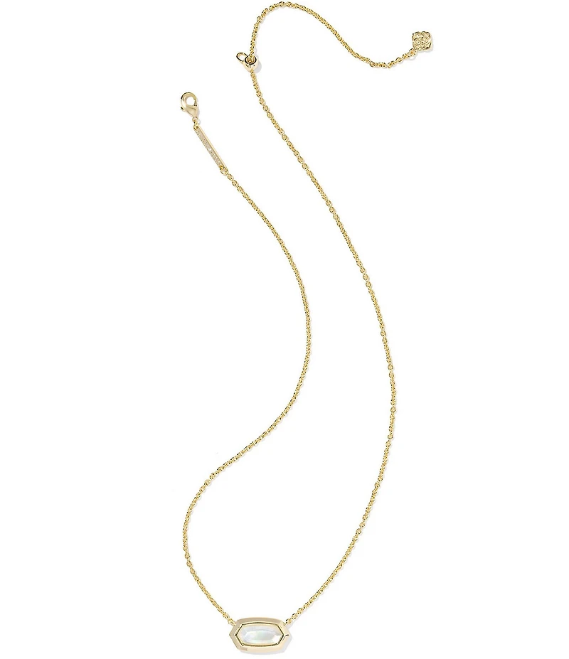 Kendra Scott Elisa Bezel Short Pendant Necklace