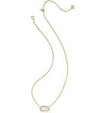 Kendra Scott Elisa Bezel Short Pendant Necklace