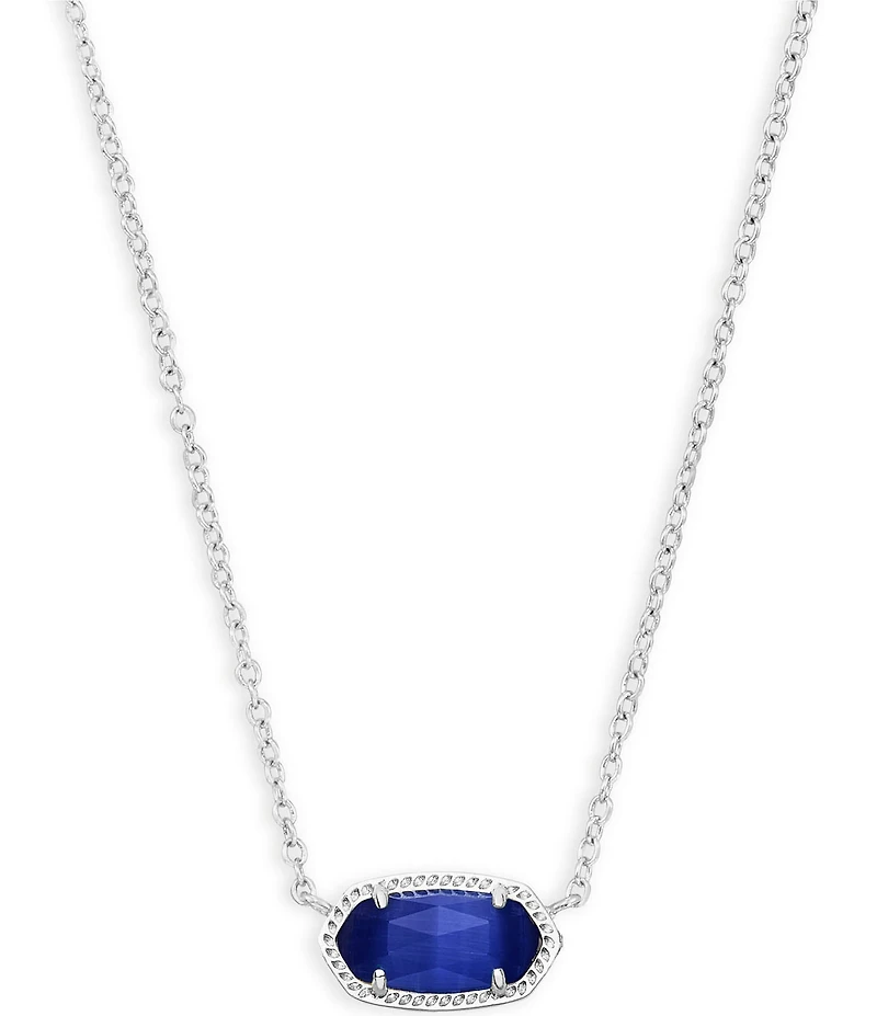 Kendra Scott Elisa Birthstone Pendant Silver Necklace