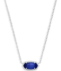 Kendra Scott Elisa Birthstone Pendant Silver Necklace