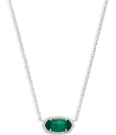 Kendra Scott Elisa Birthstone Pendant Silver Necklace