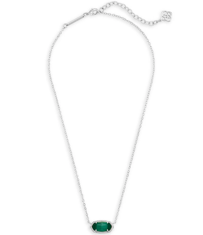 Kendra Scott Elisa Birthstone Pendant Silver Necklace