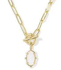 Kendra Scott Elisa Enamel Game Day Link And Chain Short Pendant Necklace