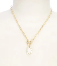 Kendra Scott Elisa Enamel Game Day Link And Chain Short Pendant Necklace