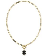 Kendra Scott Elisa Enamel Game Day Link And Chain Short Pendant Necklace