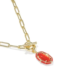 Kendra Scott Elisa Enamel Game Day Link And Chain Short Pendant Necklace