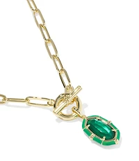 Kendra Scott Elisa Enamel Game Day Link And Chain Short Pendant Necklace